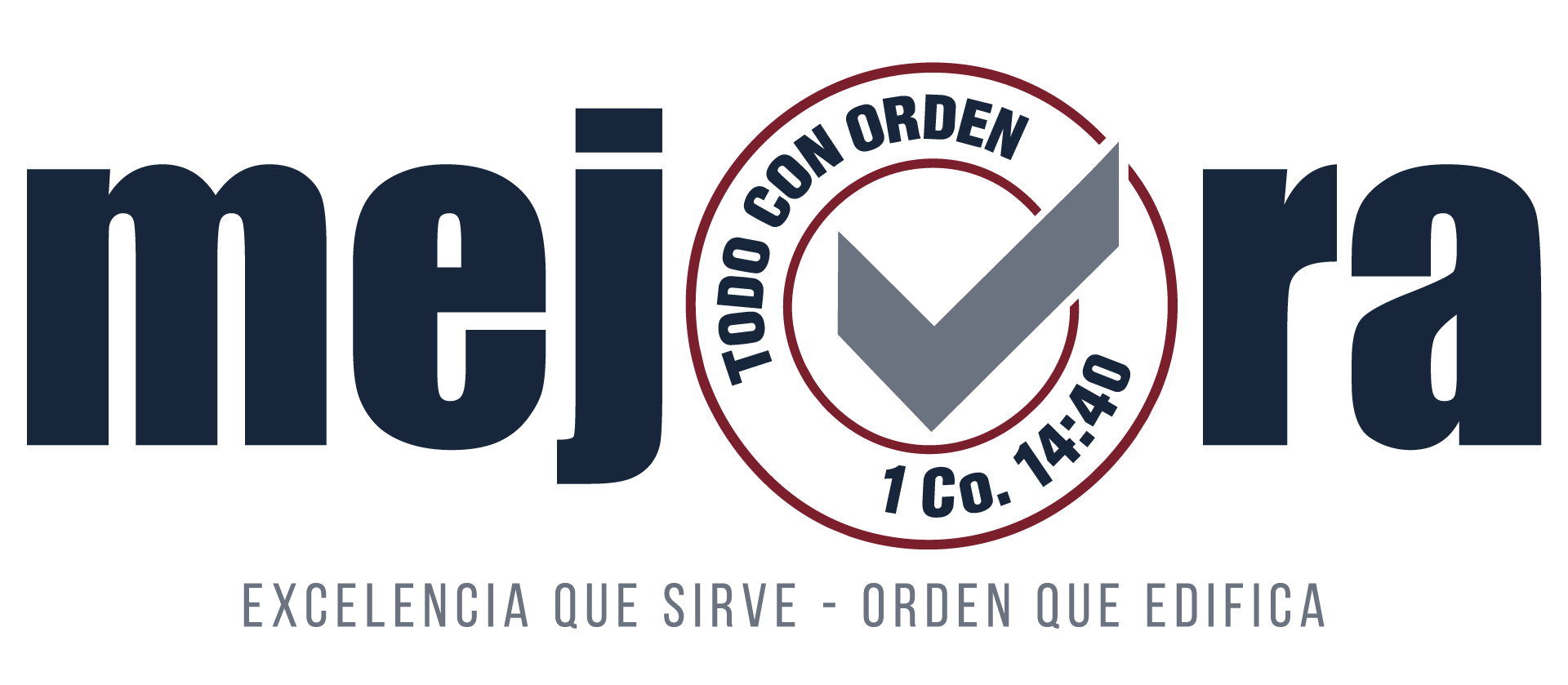 Logotipo de MEJORA a color, fondo transparente